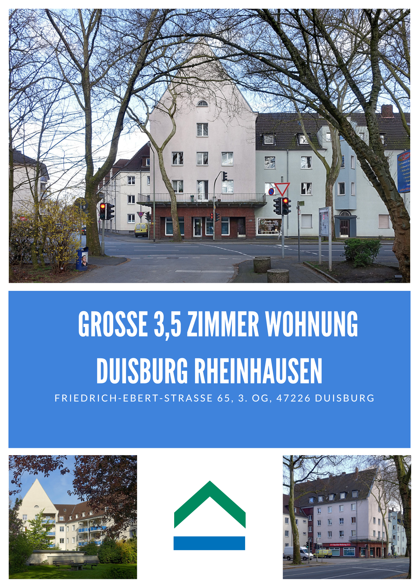 Große 3,5 Zimmer Wohnung – Duisburg Rheinhausen, 47226 Duisburg, Etagenwohnung
