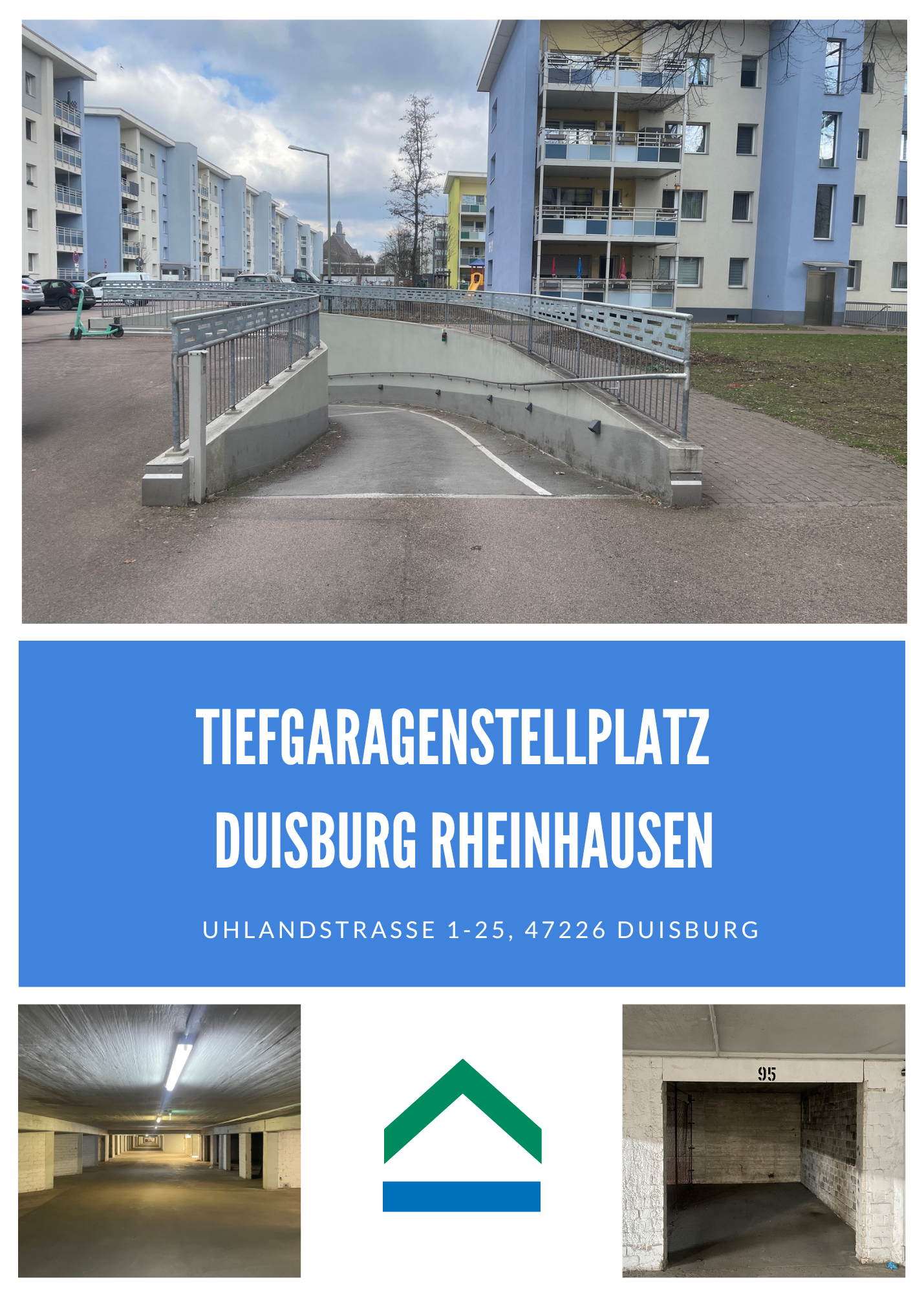 Tiefgaragenstellplatz in Rheinhausen – ab sofort verfügbar, 47226 Duisburg, Tiefgarage