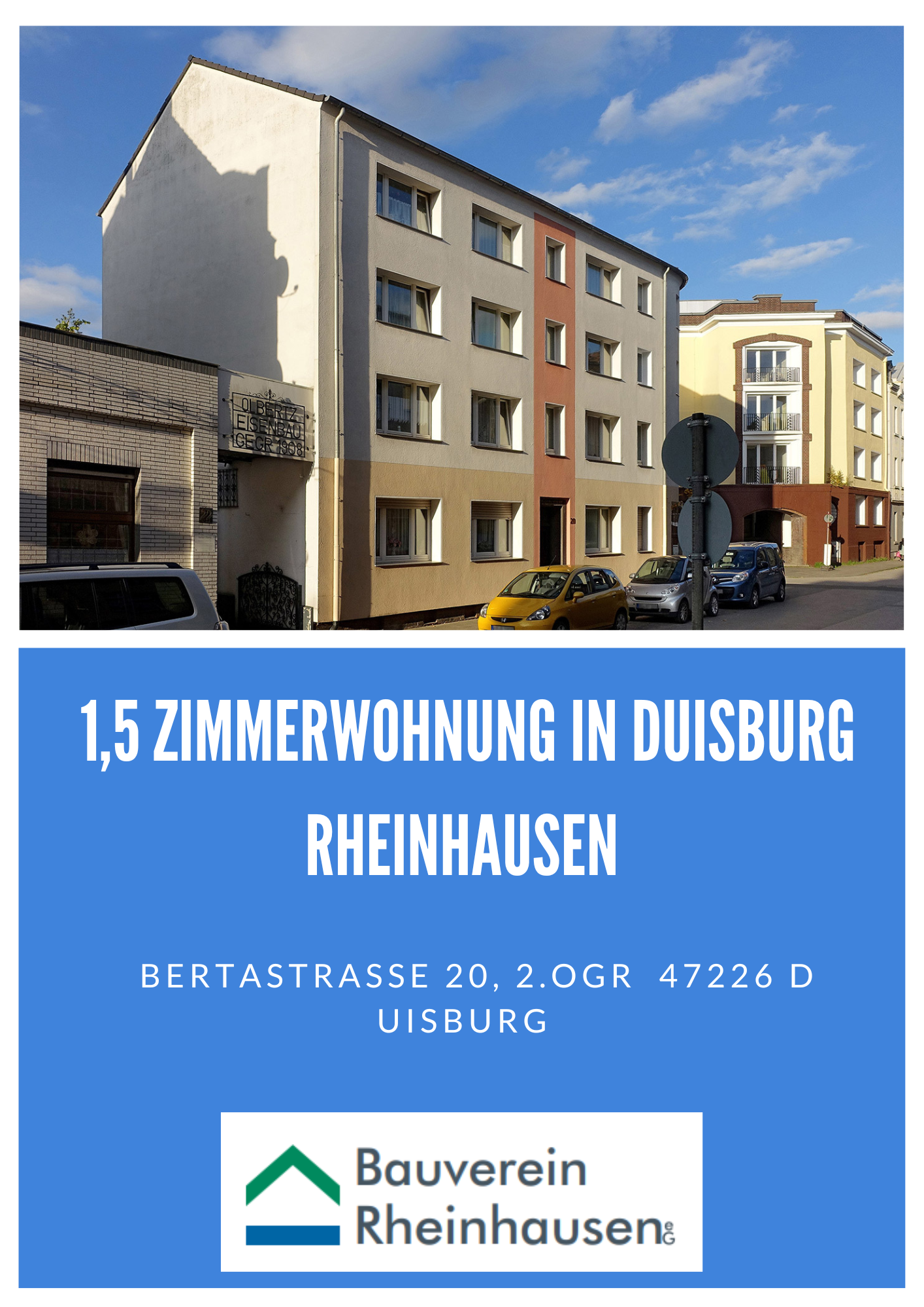 1,5 Zimmerwohnung – Zentral, günstig & ideal für Studenten – Duisburg Rheinhausen, 47226 Duisburg, Etagenwohnung