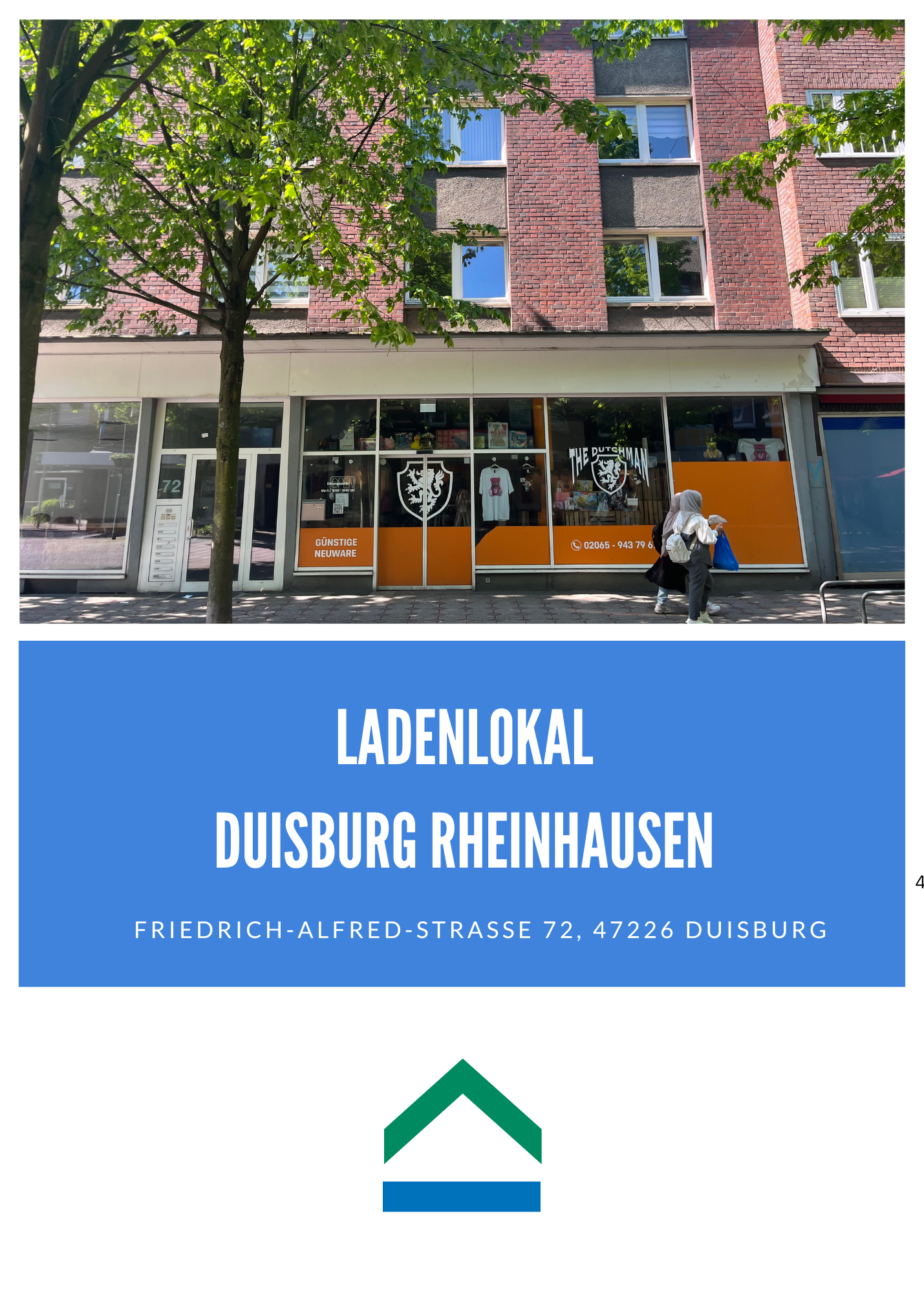 Ladenlokal Fußgängerzone Duisburg Rheinhausen, 47226 Duisburg, Verkaufsfläche