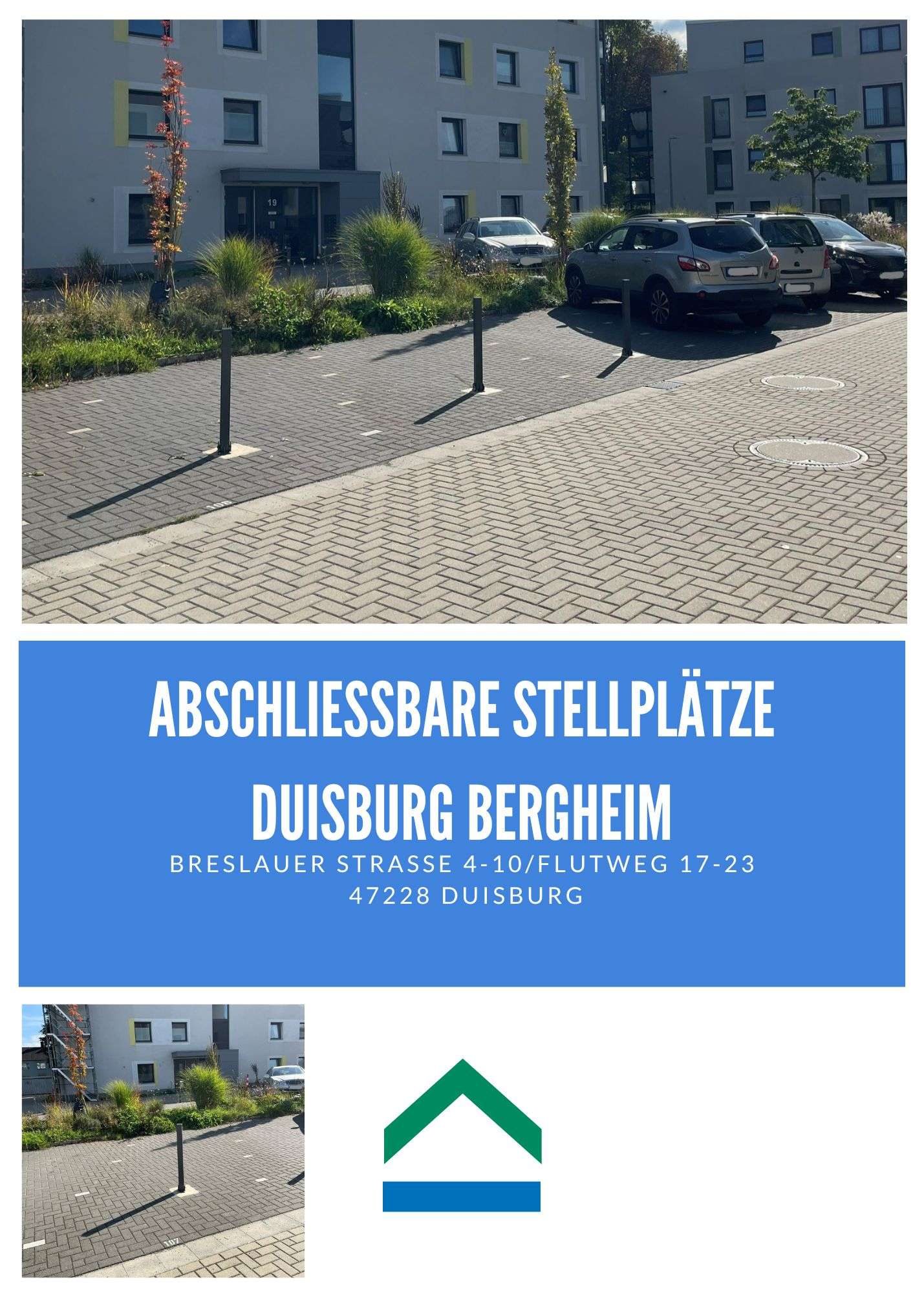 Abschließbarer Stellplatz in Duisburg Bergheim, 47228 Duisburg, Wohngrundstück