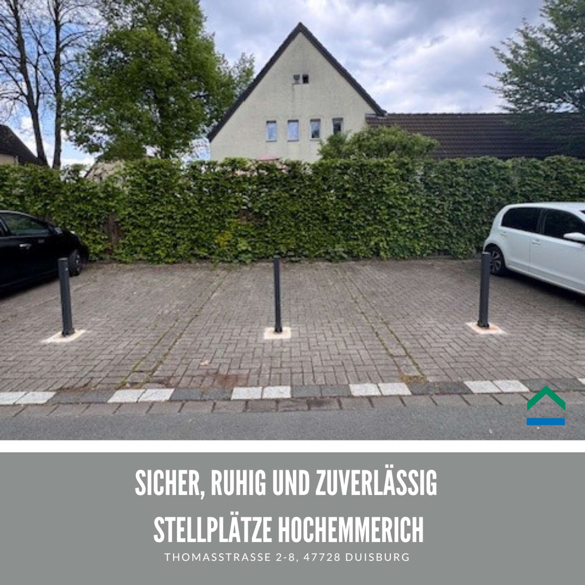 Stellplatz mit Poller – Duisburg Hochemmerich, 47228 Duisburg, Außenstellplatz