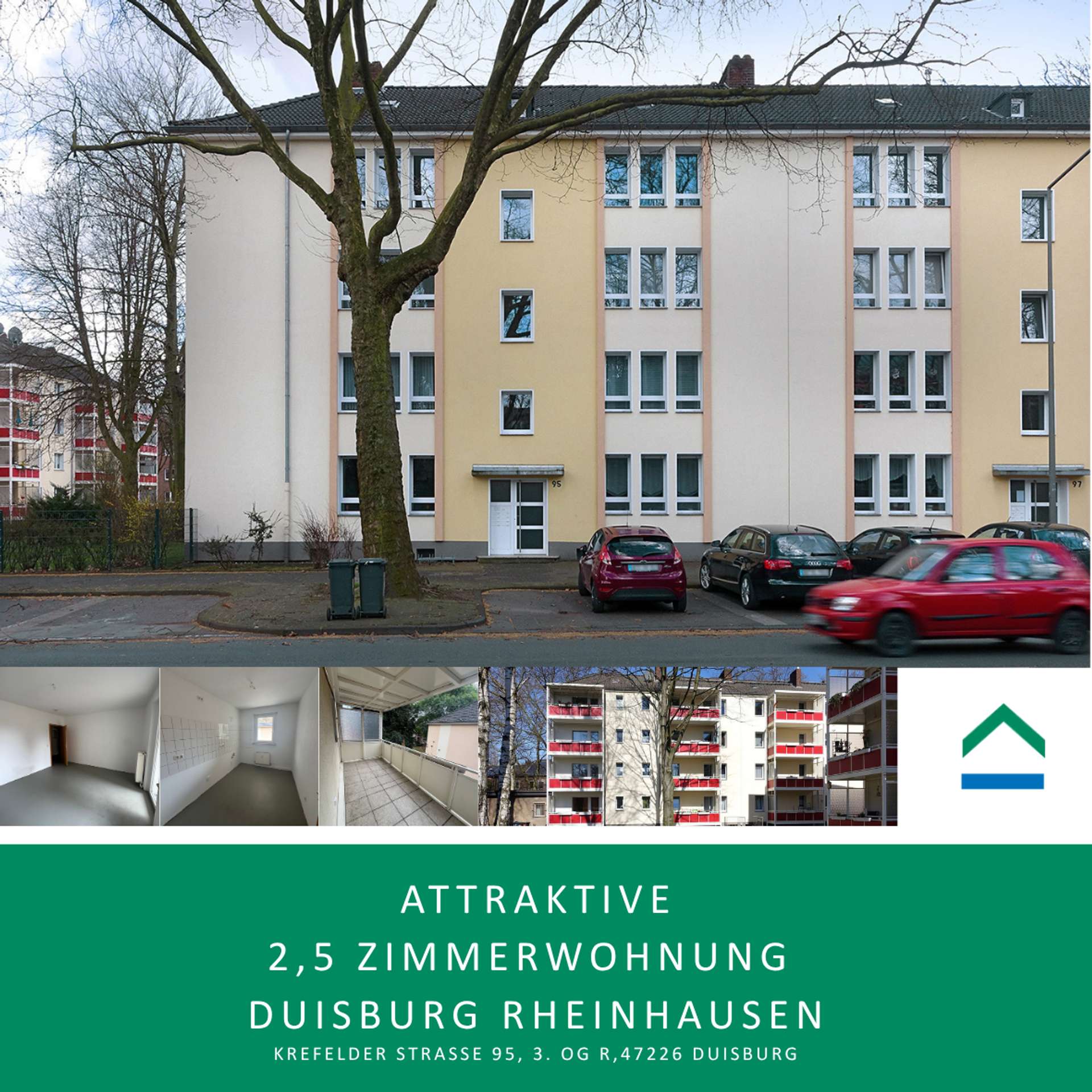 2,5 Zimmer mit Balkon – Ihr neues Zuhause in Rheinhausen, 47226 Duisburg, Etagenwohnung