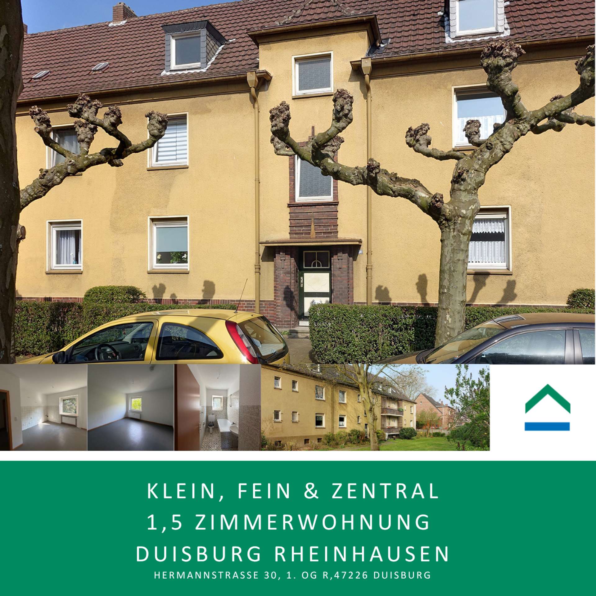 klein, fein & zentral – 1,5 Zimmerwohnung Duisburg Rheinhausen, 47226 Duisburg, Etagenwohnung