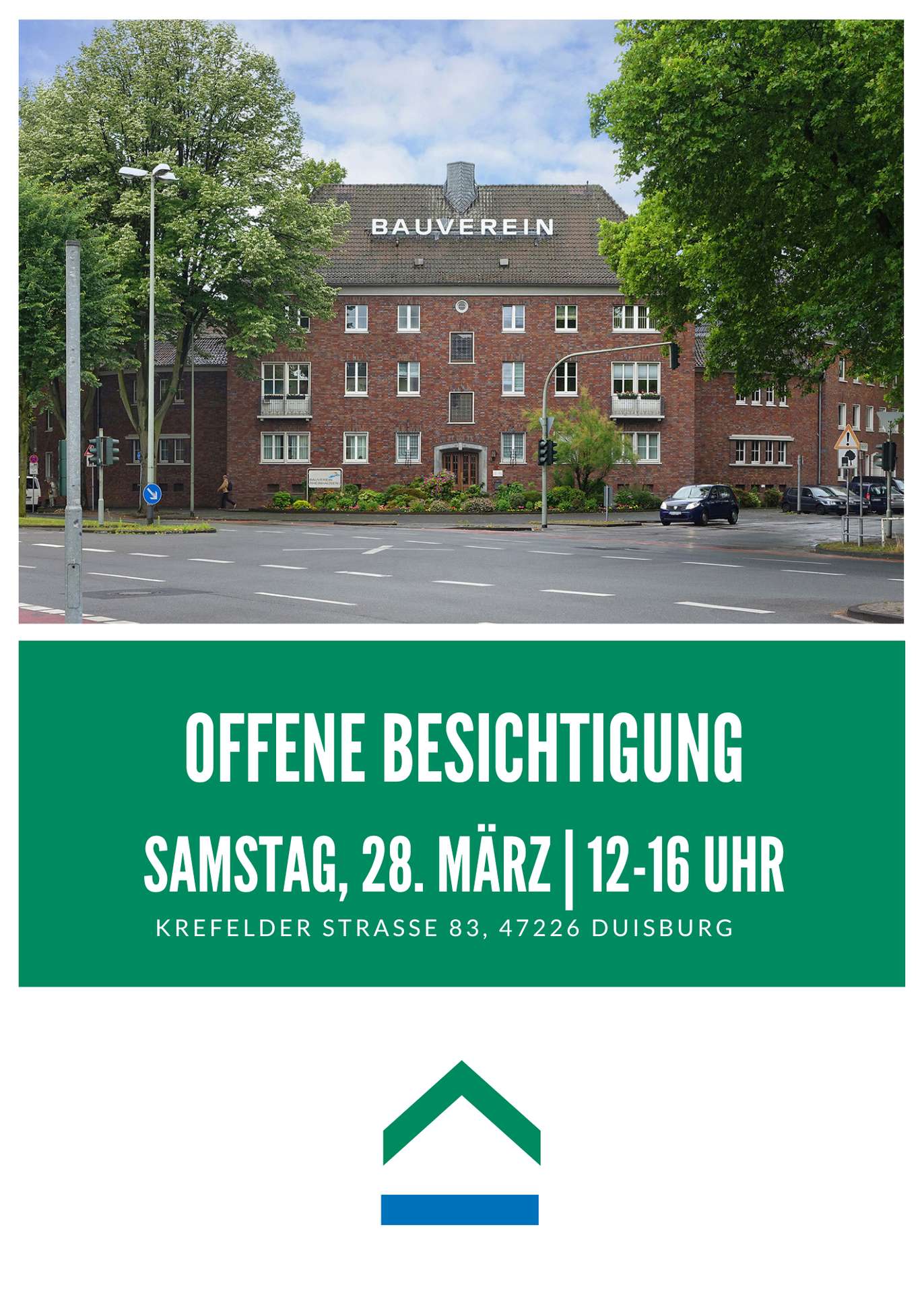 Offene Besichtigung am 28.03.2026 von 12.00-16.00 Uhr !! 2,5 Zimmerwohnung Wohnung 7, 47226 Duisburg, Etagenwohnung