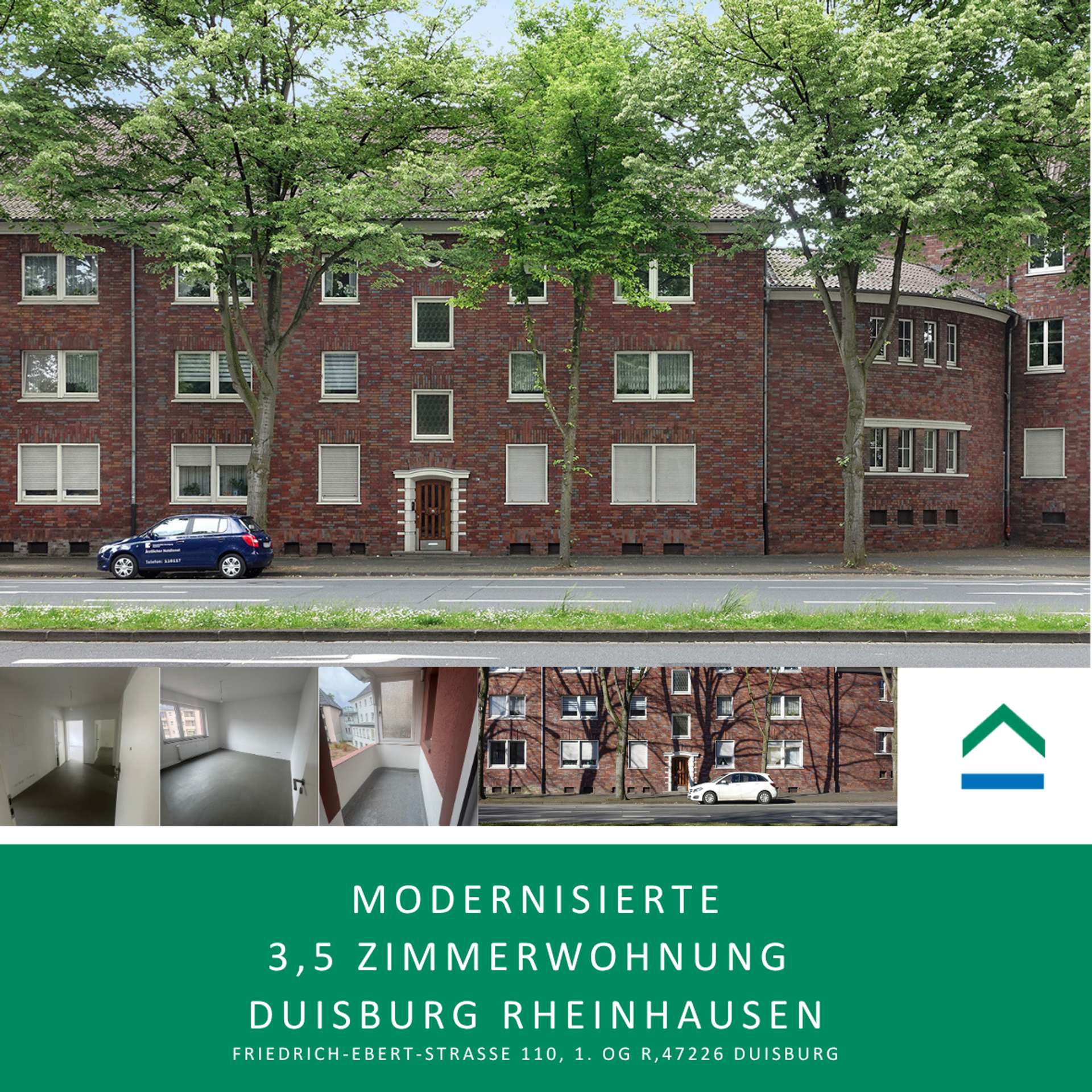Modernisierte 3,5-Zimmer-Wohnung in Duisburg-Rheinhausen, 47226 Duisburg, Etagenwohnung