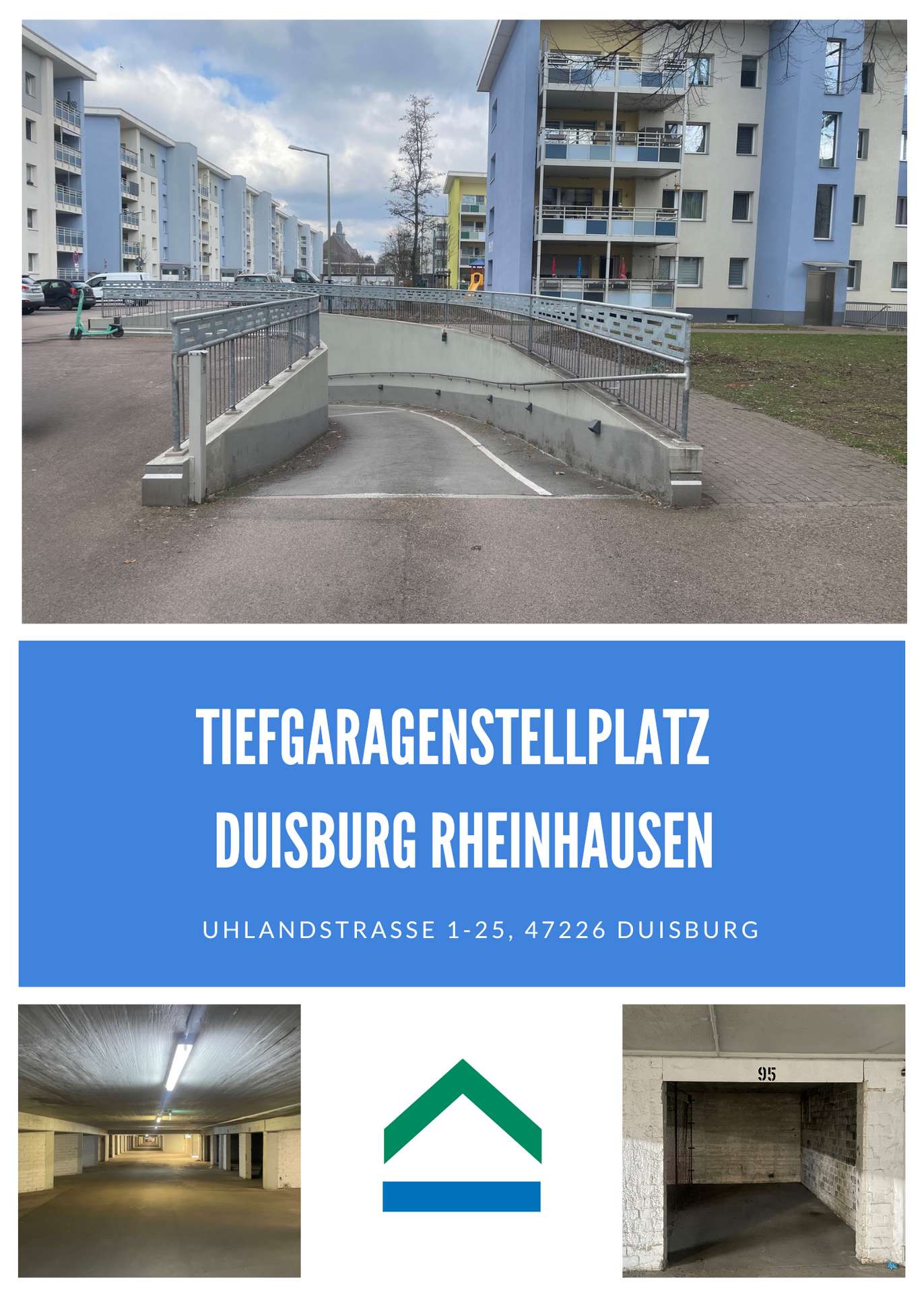 Tiefgaragenstellplatz in Rheinhausen – ab sofort verfügbar, 47226 Duisburg, Tiefgarage