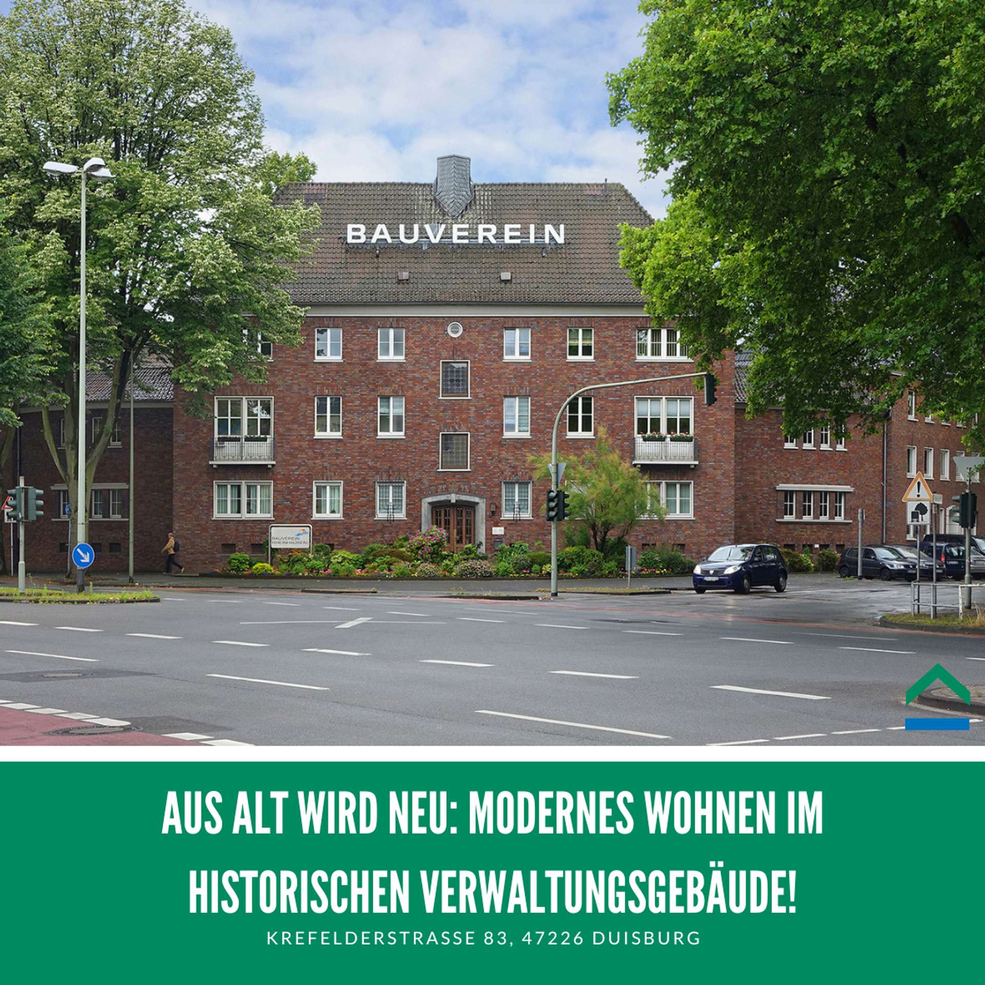 Aus Alt wird Neu: Modernes Wohnen im historischen Verwaltungsgebäude! 2,5 Zimmerwohnung Wohnung 6, 47226 Duisburg, Etagenwohnung
