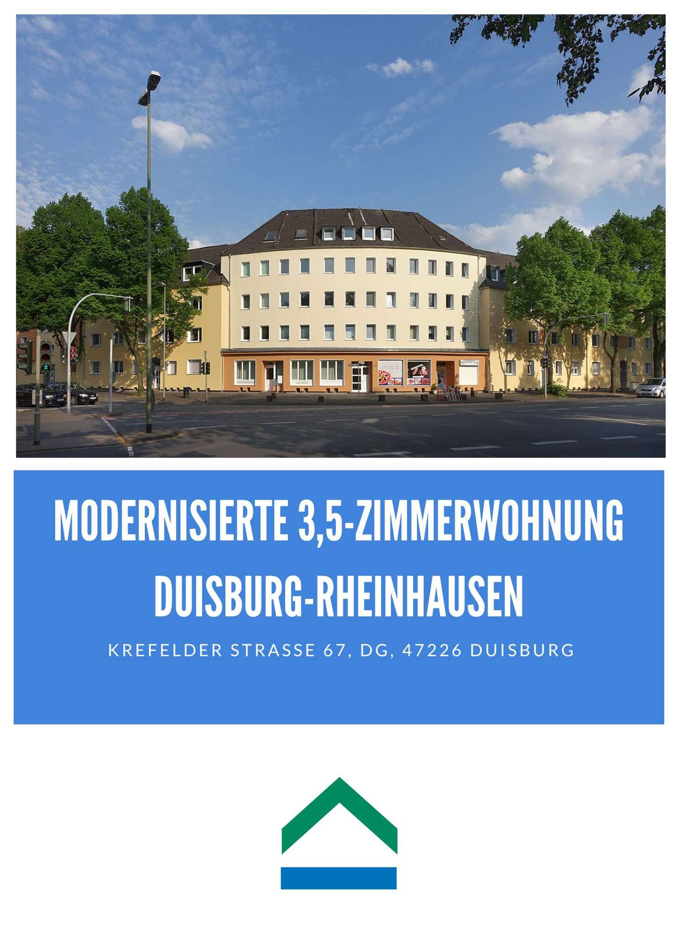 Modernisierte 3,5 Zimmerwohnung – Duisburg Rheinhausen, 47226 Duisburg, Dachgeschosswohnung