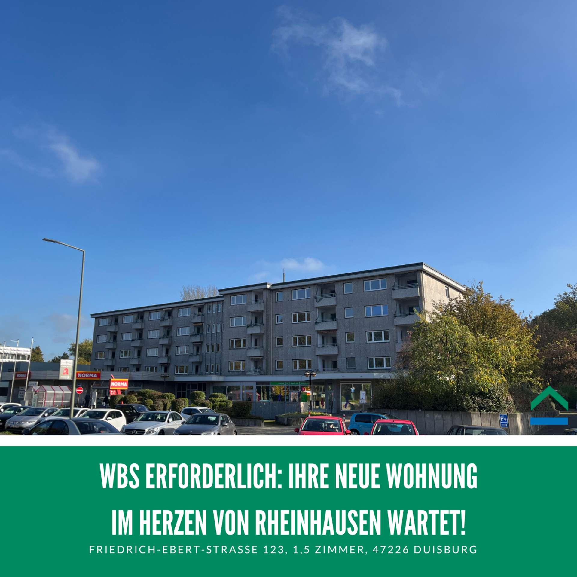 !WBS erforderlich! 1,5 Zimmerwohnung – Seniorengerecht- Duisburg Rheinhausen, 47226 Duisburg, Etagenwohnung